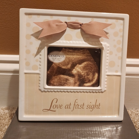 NEW IN BOX Demdaco " Love at first Sight" Sonogram Frame - Picture 2 of 6